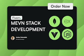 develop mevn website using mongodb, expressjs, vuejs, nodejs