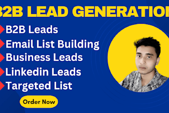 do b2b lead generation, linkedin leads and niche targeted email list