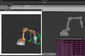 simulate robotic arm in ros, gazebo, moveit and unity