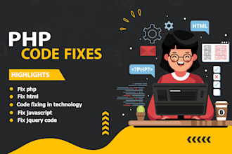 do PHP programming and code debugging