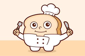 create custom cute logo illustration design or kawaii mascot
