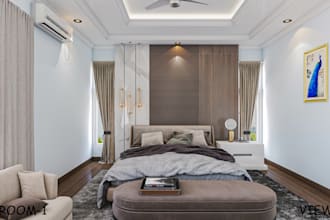 do bedroom interior design with 3d render