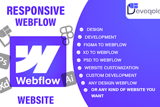 design and build a custom webflow website