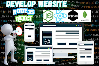 develop web apps with nodejs, reactjs, react native, express, mongodb, apex app