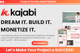do kajabi website development, kajabi landing page, sales funnel, lms website