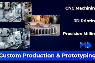 cnc machining, plastic parts, 3d printing, prototypes, bulk production runs