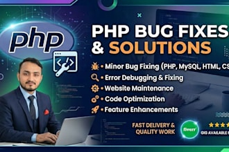 efficiently fix PHP bugs and provide expert solutions for your web applications