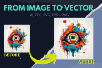 convert low resolution logo into high resolution vector