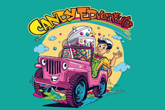 design the best excellent candy design logo
