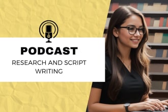 research and analyze podcast guests with podcast writing services