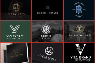 do luxury fashion clothing brand , initial letter , monogram logo design
