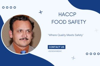 design haccp plans, ccp monitoring, prps and complete documentation