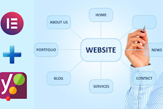 create a responsive wordpress website design with SEO