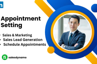 be your linkedin marketing manager and b2b appointment setter