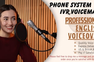 do professional IVR voiceover or voicemail greeting