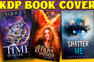 design kdp book cover, ebook cover and fantasy cover in just 3 hrs