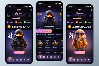 create a telegram tap2earn crypto game hamster, notcoin