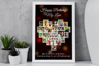 make a high quality and unique photo collage and frames