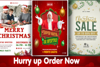create new year christmas flyer, christmas gift cards,dj birthday party flyer