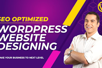 design wordpress website with SEO optimized designing