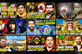 design attractive clickbait nft crypto thumbnail