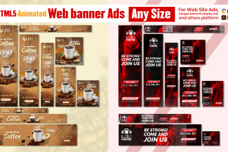make unique web ads google display ads banner design for promotion