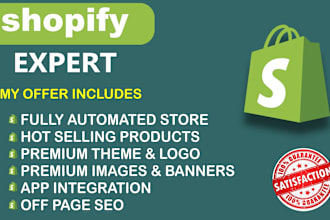 set up an automated shopify dropshipping store with winning products
