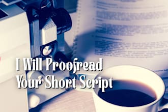 proofread your short film screenplay
