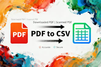conver PDF to CSV accurately