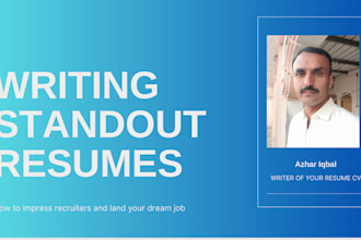 write and upgrade your resume CV