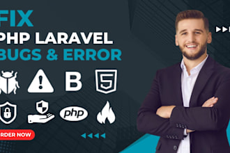 fix and resolve php bugs laravel errors codeigniter issues