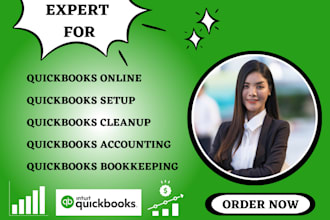 be expert for quickbook online bookkeeping, setup, catchup, cleanup, accounting