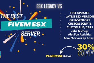 create you a best fivem esx server