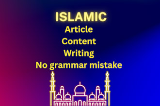 do islamic, sufism content writing