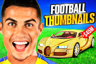 design eye catching football or soccer sports thumbnail