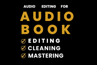 do audiobook editing, fix rms, true peak, noise floor, for acx, amazon