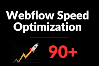 speed up webflow website in google pagespeed insights