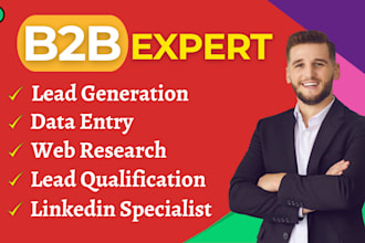 b2b lead generation linkedin lead lead qualification prospect list building