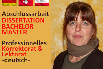 proofread and edit your german master thesis, bachelor thesis or dissertation