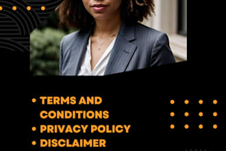 create custom website privacy policies, terms and conditions, and disclaimers