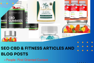 be your cbd and fitness SEO optimized articles and blog posts writer