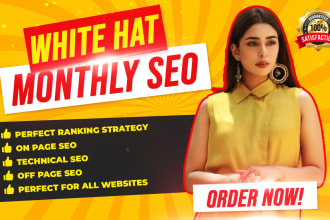 do complete monthly SEO service with high da dofollow backlink