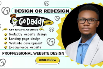 develop godaddy website design godaddy business website redesign godaddy design
