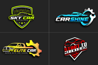design auto dealership, car logo, car detailing, auto repair and automotive