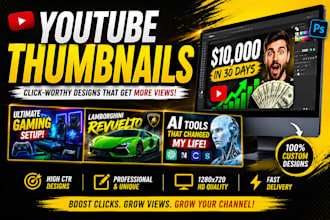 design viral clickbait youtube thumbnail