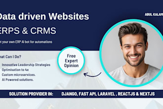develop data driven custom websites