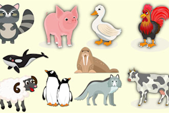 create cute element vector illustration