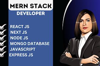 develop react js and nodejs websites as a mern stack developer