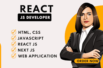 I will develop react js and nodejs websites as a mern stack developer