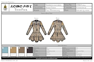 make a professional fashion tech pack